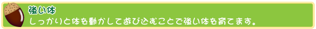 ひいらぎ保育園強い体